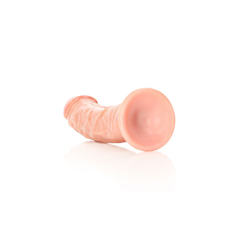 REALROCK Realistic Regular Curved Dildo with Suction Cup - 18 cm - Flesh 18 cm (7&