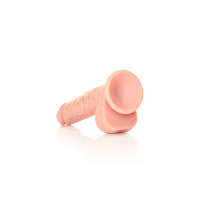 REALROCK Straight Realistic Dildo with Balls - 18 cm - Flesh 18 cm (7'') Dong