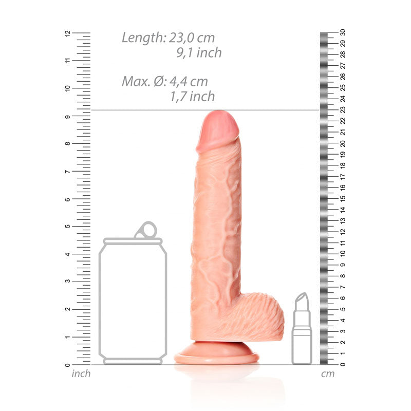 REALROCK Straight Realistic Dildo with Balls - 20.5 cm - Flesh 20.5 cm (8&