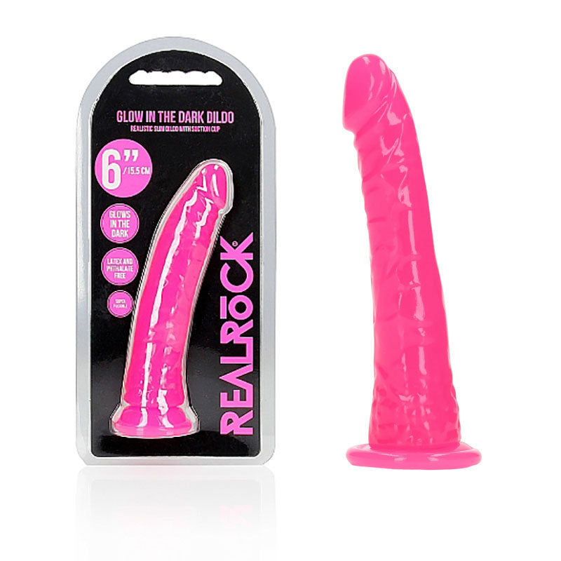 REALROCK 15.5 cm Slim Glow in the Dark Neon - Pink - Glow in Dark Pink 15.5 cm (6&