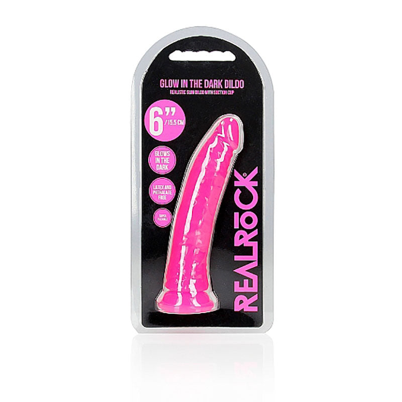 REALROCK 15.5 cm Slim Glow in the Dark Neon - Pink - Glow in Dark Pink 15.5 cm (6&