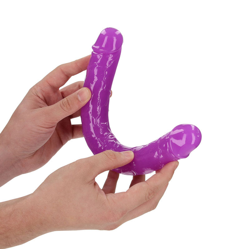 REALROCK 30 cm Double Dong Glow - Purple - Purple 30 cm (12&