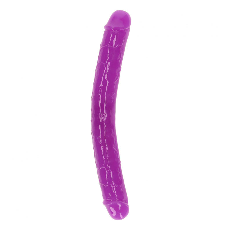 REALROCK 30 cm Double Dong Glow - Purple - Purple 30 cm (12&