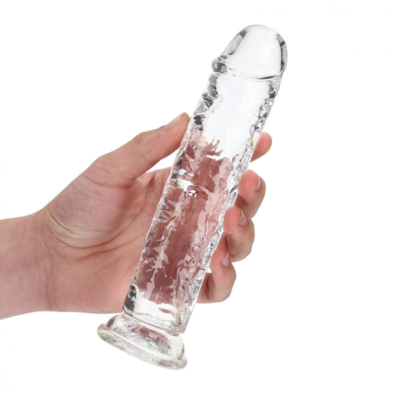 REALROCK 20 cm Straight Dildo - Clear - Clear 20 cm (8&