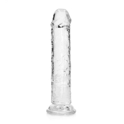 REALROCK 20 cm Straight Dildo - Clear - Clear 20 cm (8'') Dong