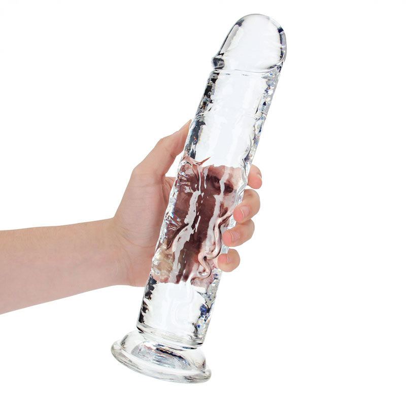 REALROCK 31 cm Straight Dildo - Clear - Clear 31 cm (11&