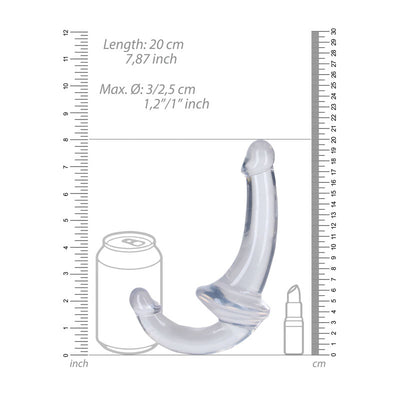 REALROCK 20 cm Strapless Strap-On - Clear - Clear Strapless Strap-On