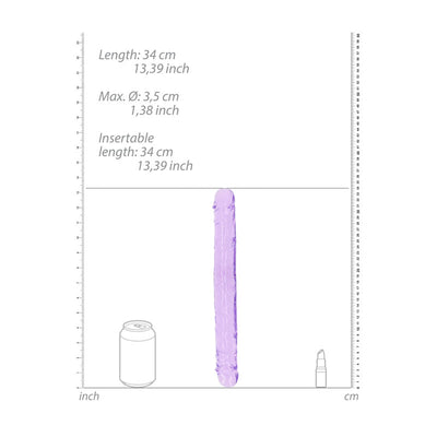 REALROCK 34 cm Double Dong - Purple - Purple 34 cm (14'') Double Dong