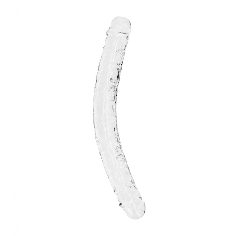 REALROCK 34 cm Double Dong - Clear - Clear 34 cm (14&