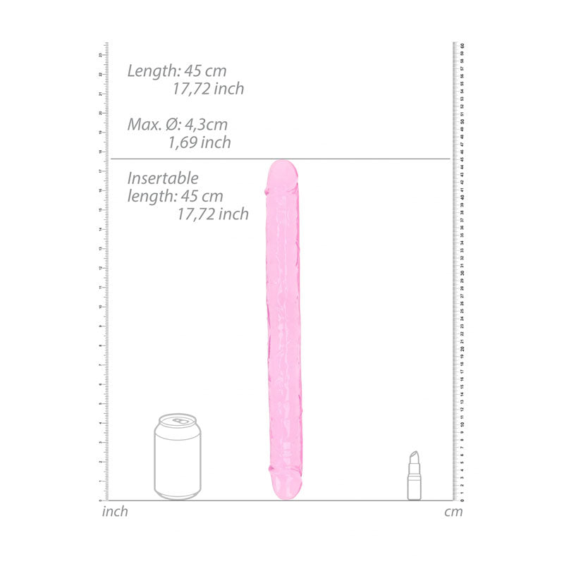 REALROCK 45 cm Double Dong - Pink - Pink 45 cm (18&