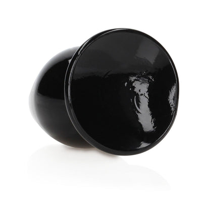 REALROCK 11.5 cm Anal Plug - Black - Black 11.5 cm (4.5'') Butt Plug