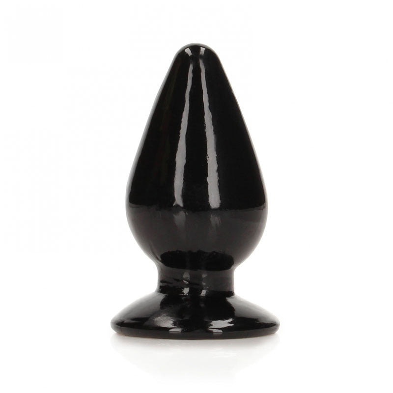 REALROCK 11.5 cm Anal Plug - Black - Black 11.5 cm (4.5&