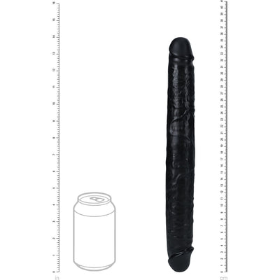 REALROCK 35cm Thick Double Dildo - Black