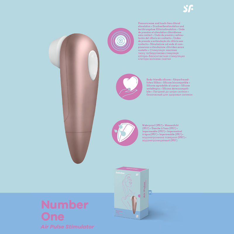 Satisfyer Number 1 - Rose Gold Touch-Free Clitoral Stimulator