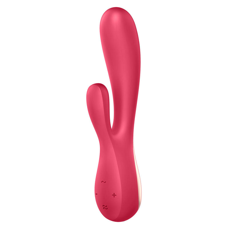 Satisfyer Mono Flex - Red App Controlled USB Rechargeable Rabbit Vibrator