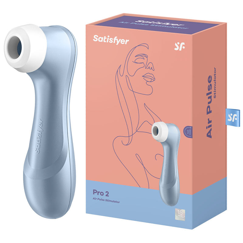 Satisfyer Pro 2 - Blue - Touch-Free USB-Rechargeable Clitoral Stimulator