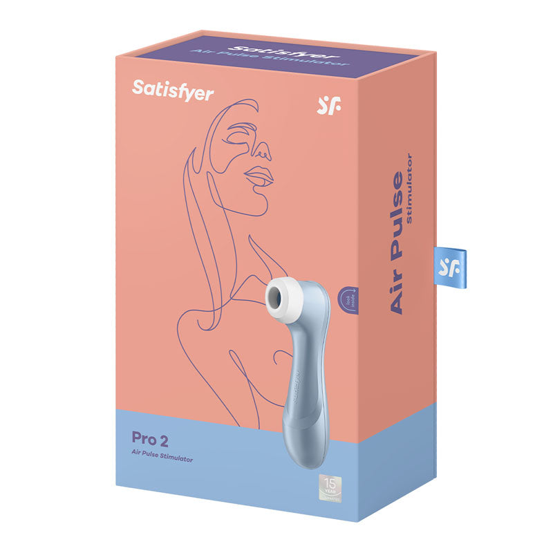 Satisfyer Pro 2 - Blue - Touch-Free USB-Rechargeable Clitoral Stimulator