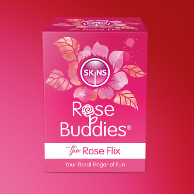 Skins Rose Buddies - The Rose Flix - Pink USB Rechargeable Flicking Rose Stimulator
