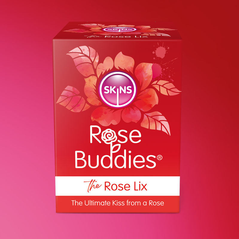 Skins Rose Buddies - The Rose Lix - Red USB Rechargeable Flicking Rose Stimulator