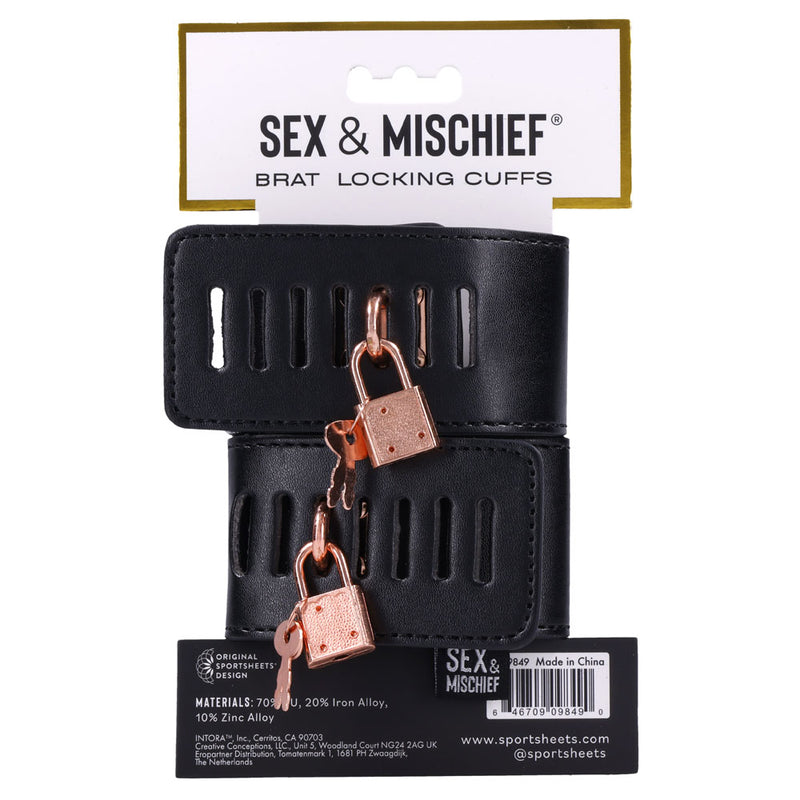 Sex & Mischief Brat Locking Cuffs