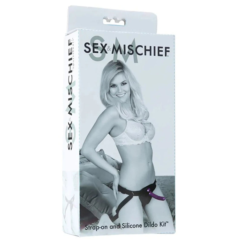 Sex & Mischief Strap-On & Silicone Dildo Kit