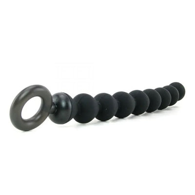 Sex & Mischief Silicone Anal Beads - Black