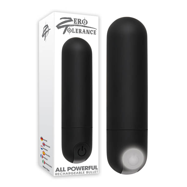 Zero Tolerance All Powerful Rechargeable Bullet - Black 7.6 cm (3&