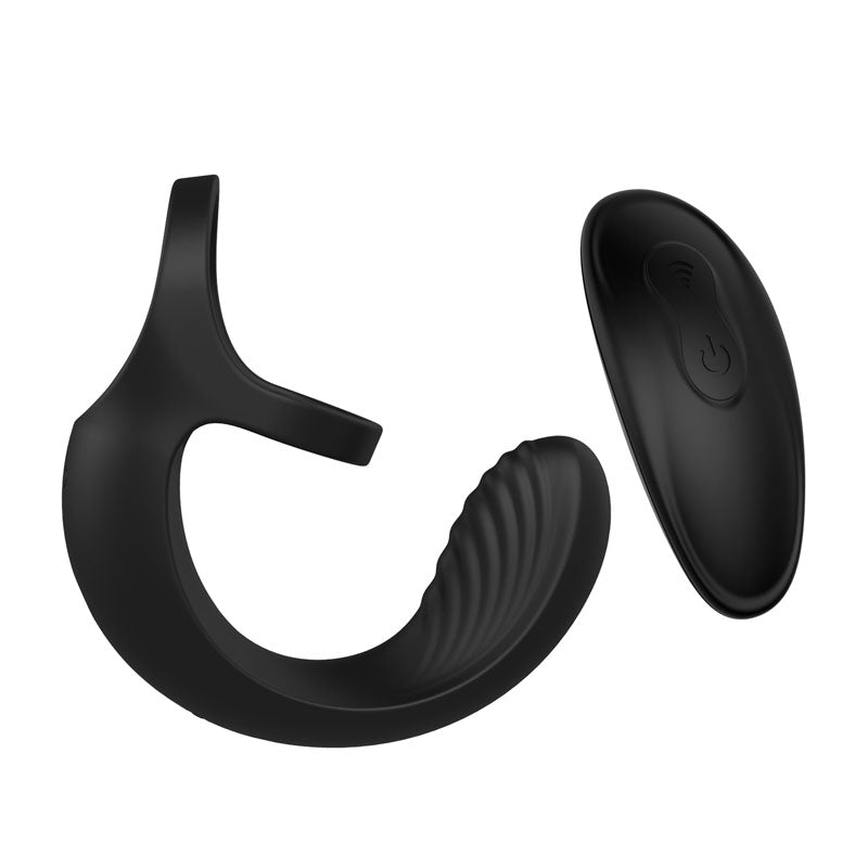 Zero Tolerance Vibrating Ball Cradle - Black USB Rechargeable Vibrating Cock Ring